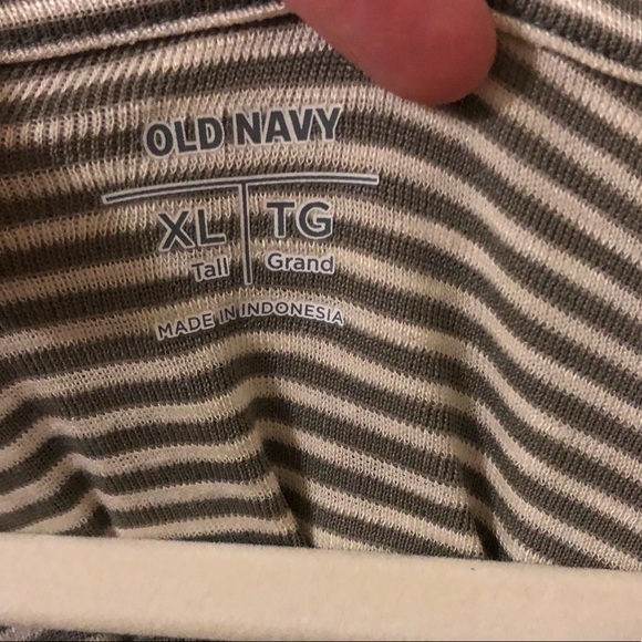 Long-sleeve lightweight striped tunic (extra long) - Picture 3 of 3